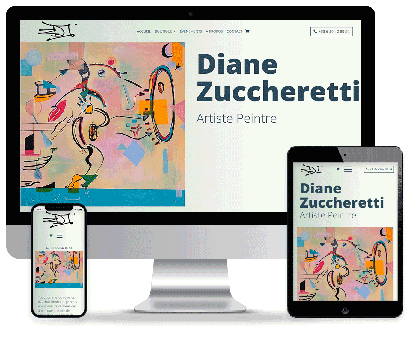 Diane Zuccheretti, Artiste peintre, Paris, France